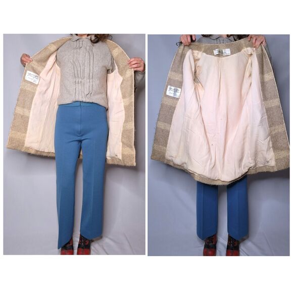 LILLI ANN Wool Knit Jacket Coat 60s 70s Lilli Ann San Francisco Tisse a Paris XS - Picture 7 of 9